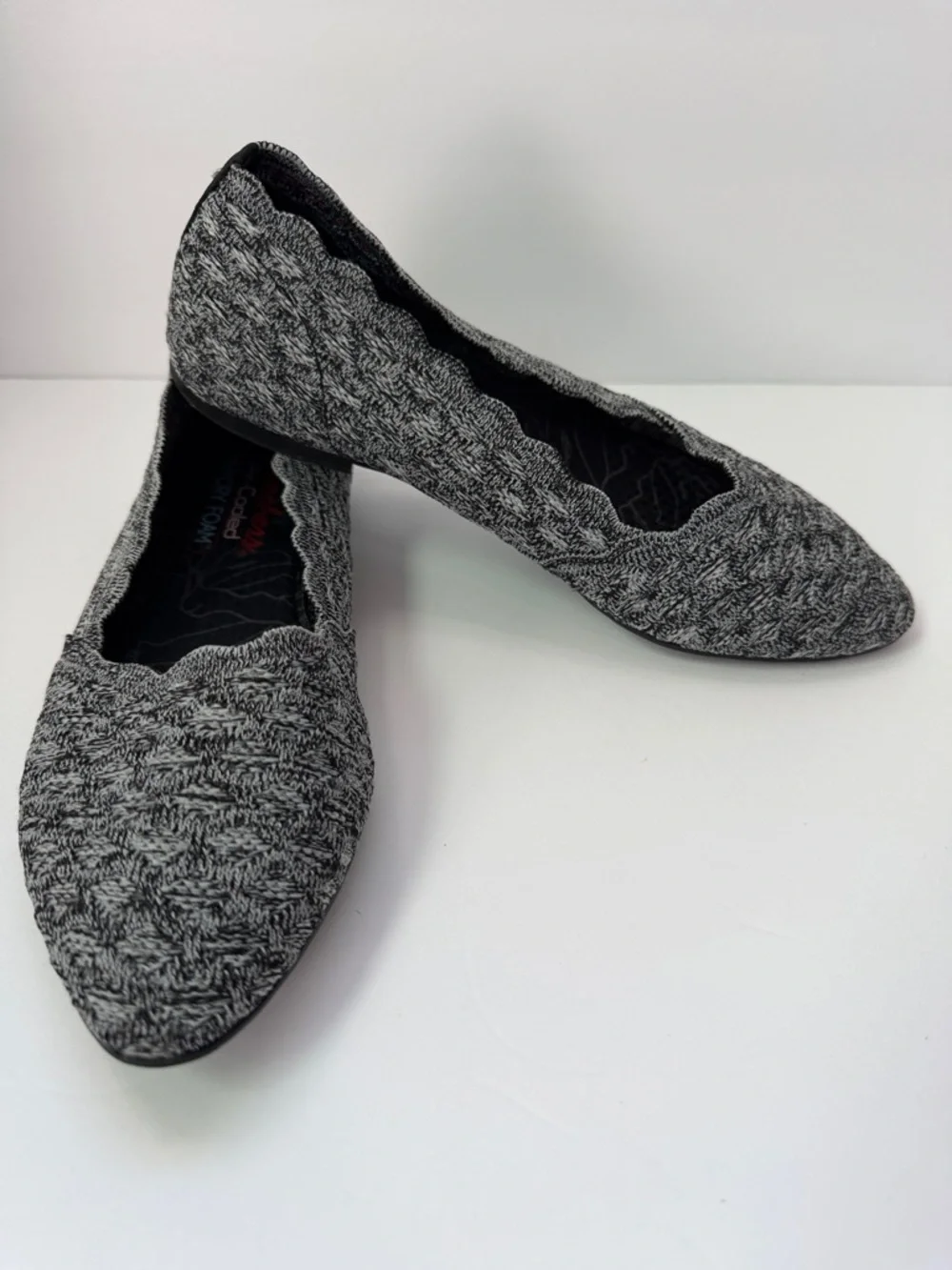 Skechers Air Cooled Memory Foam Slip On Flats Knit Comfort Shoes 6.5‎